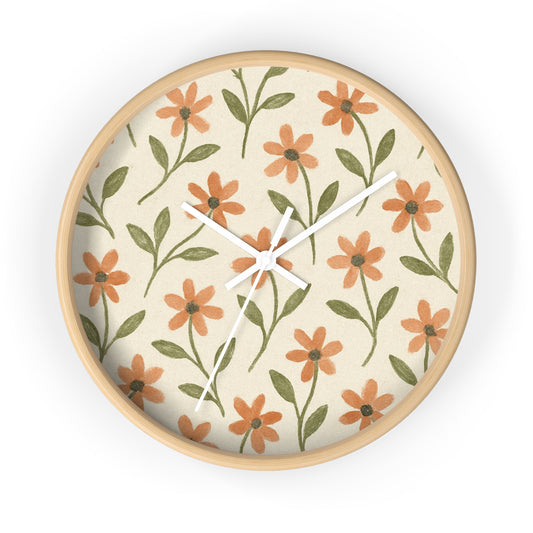 Meadow Bloom Wall Clock - Marigold