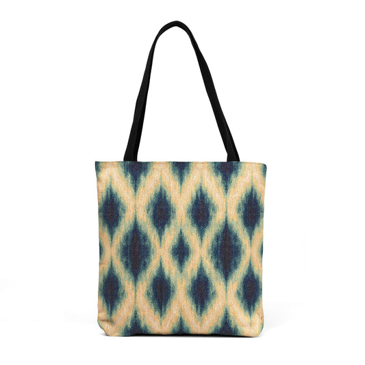 Coastal Lantern Ikat Woven Tote