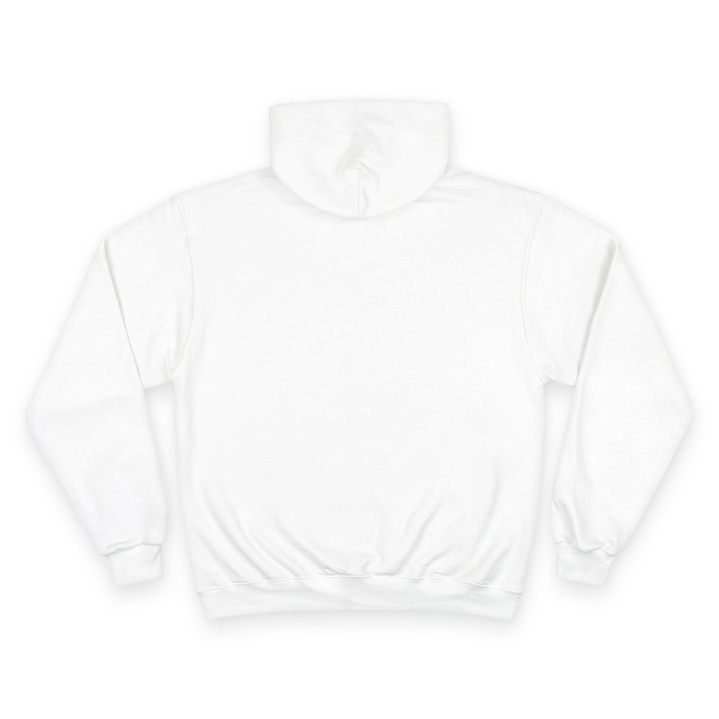 Champion Hoodie with Minimal City Skyline Embroidery — White Urban Streetwear