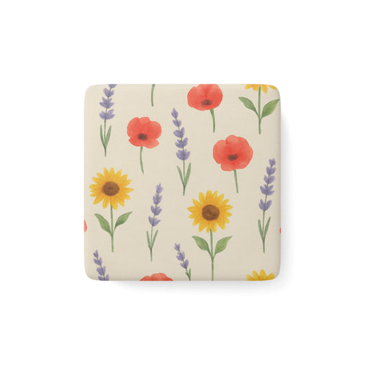 Porcelain Square Magnet -
