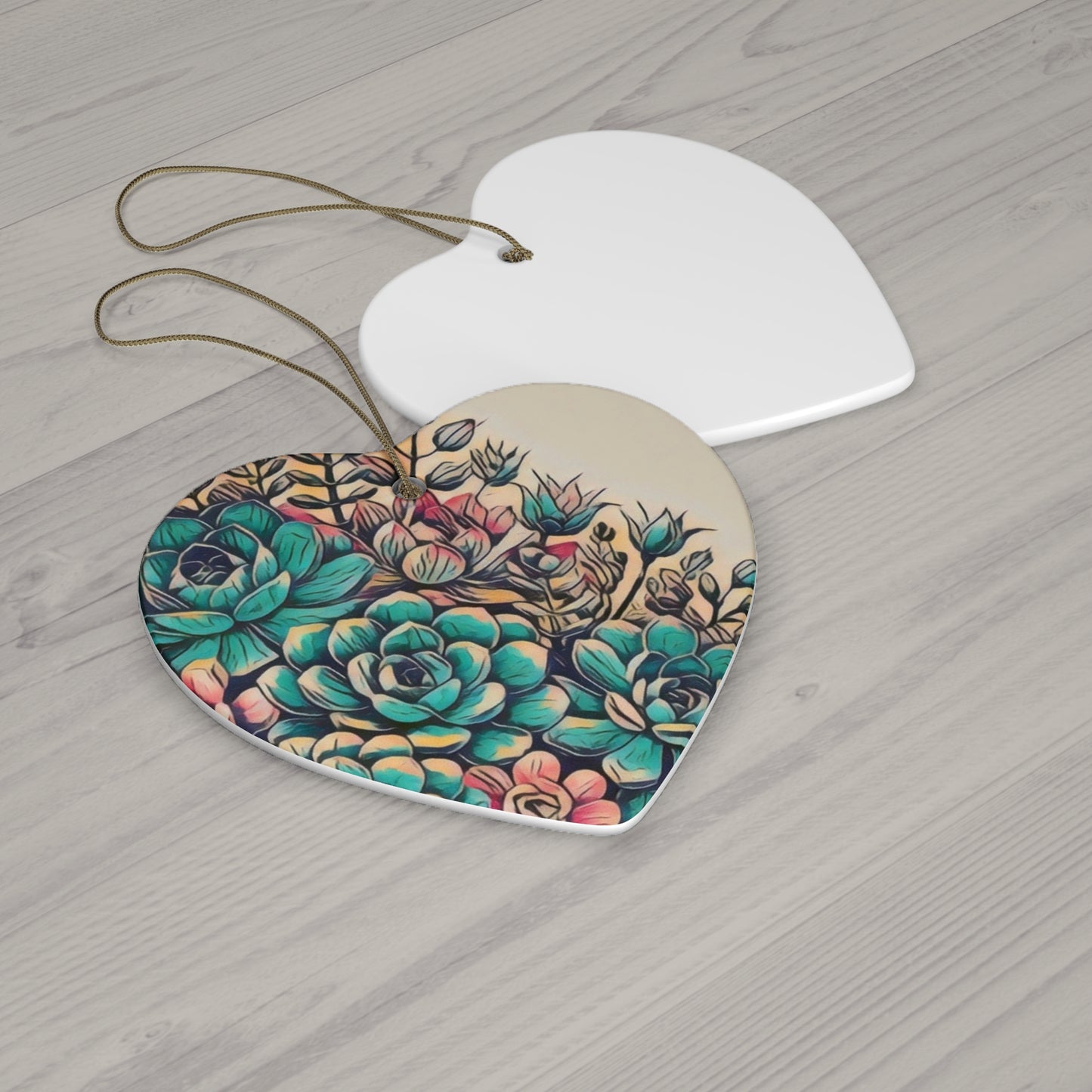 Ceramic Ornament, 4 Shapes