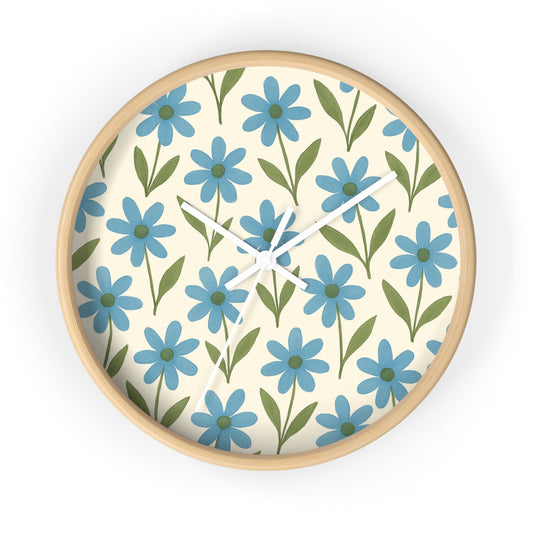 Meadow Bloom - Wall Clock - Bluebell