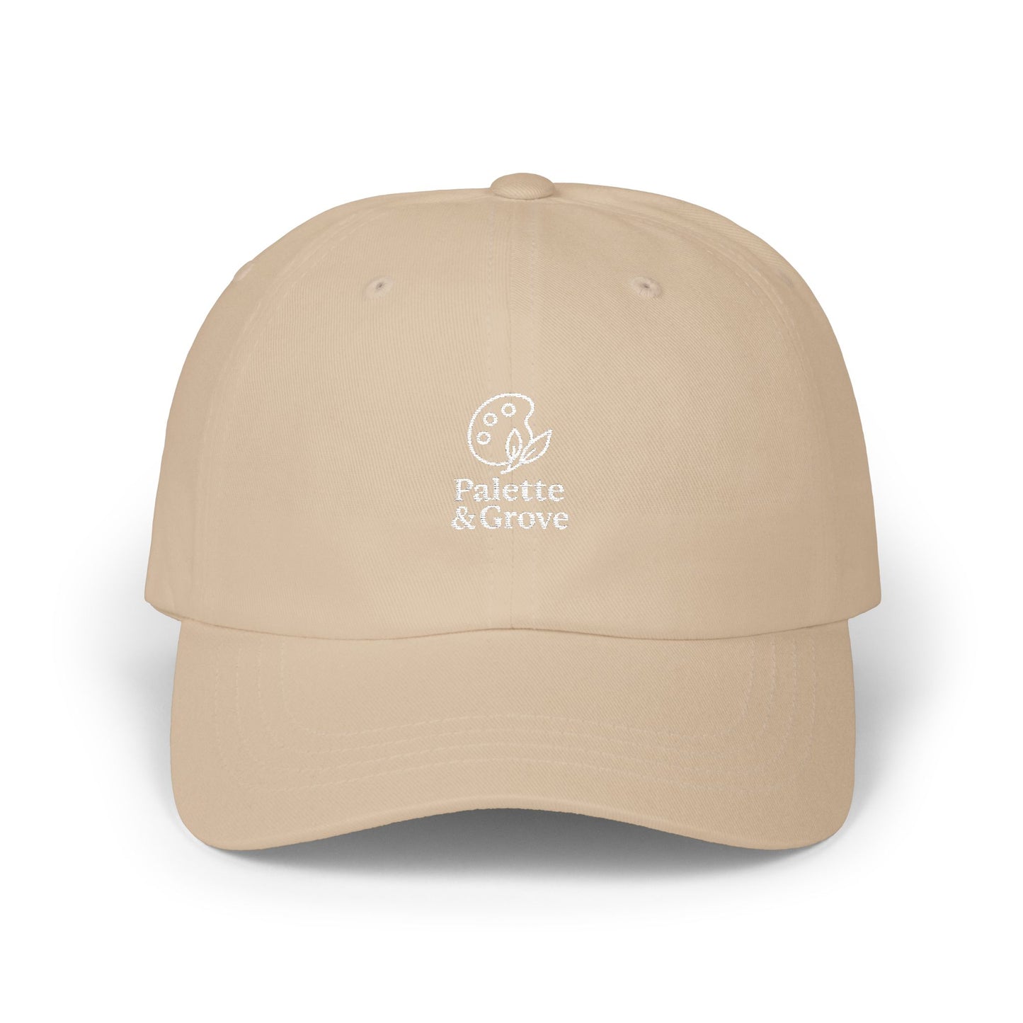 Palette & Grove White Logo Classic Dad Cap