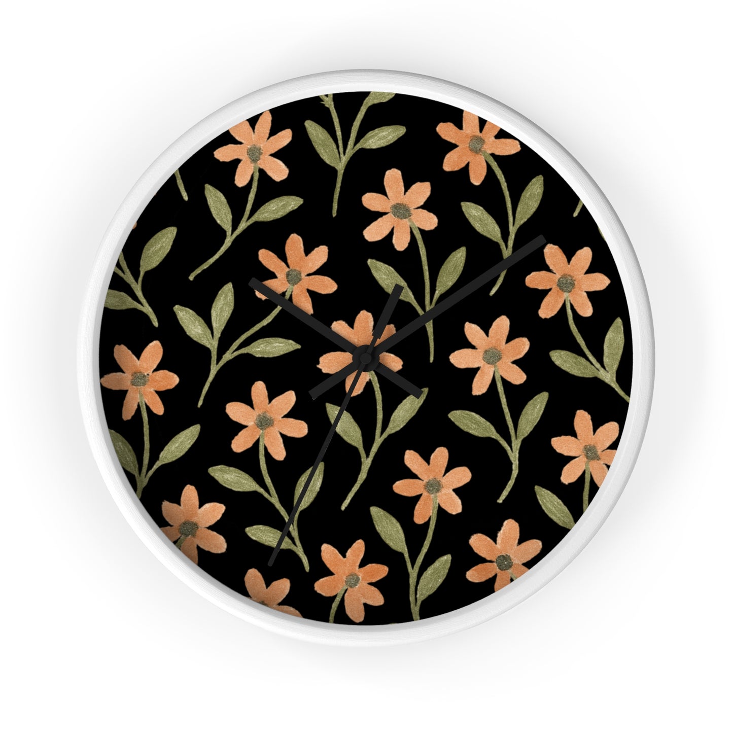 Meadow Bloom Wall Clock - Rose Glow