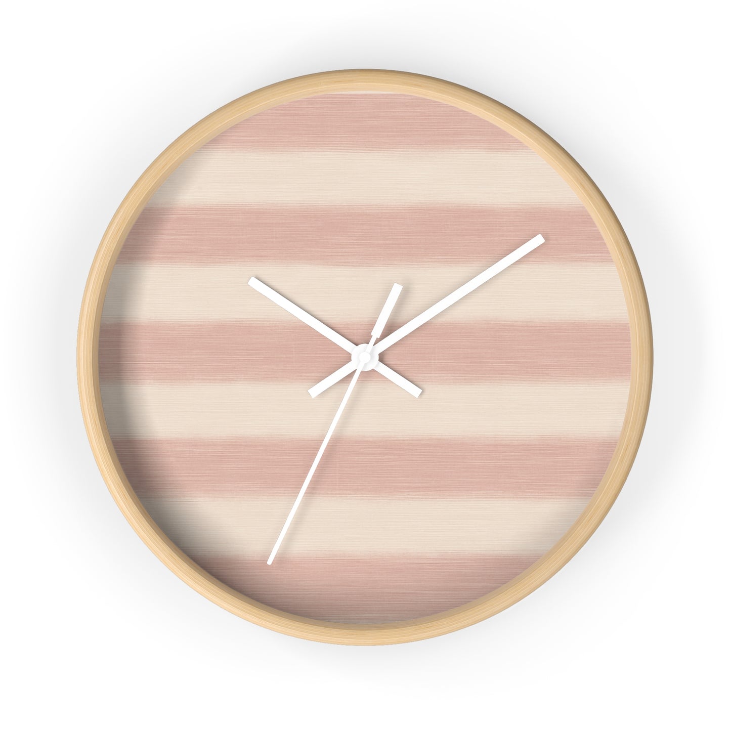 Loom Light Stripes Wall Clock – Rose Fade