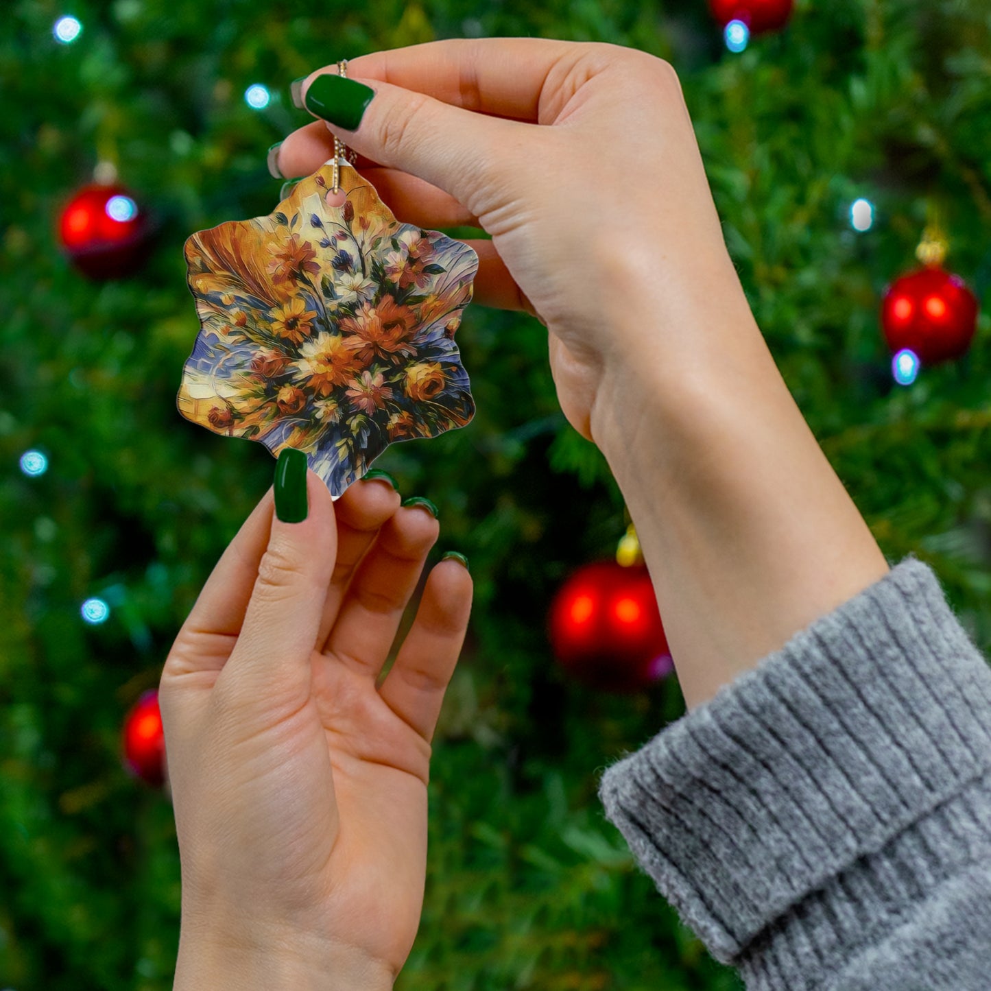 Ceramic Ornament, 4 Shapes