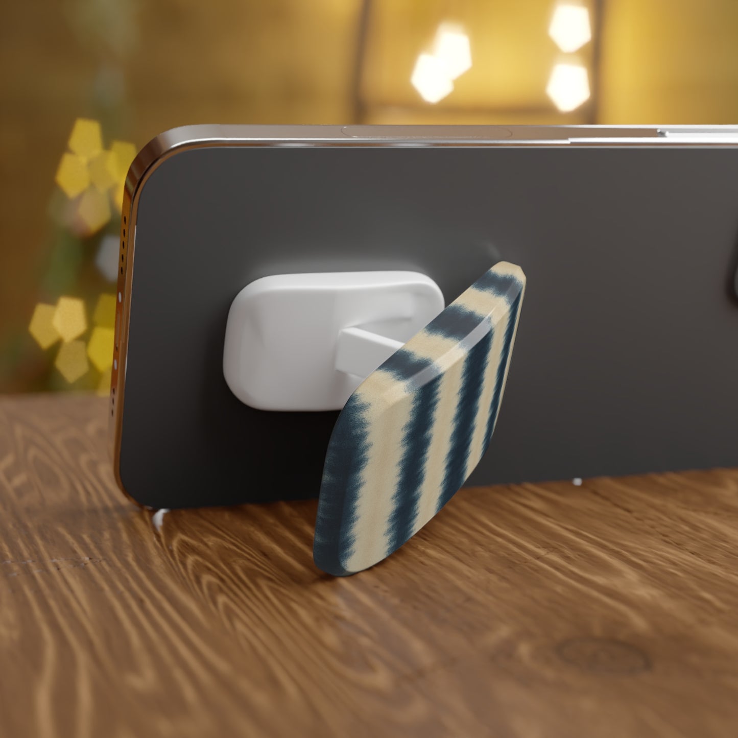 Indigo Tie-Dye Phone Grip – Click-On Stand & Easy Hold