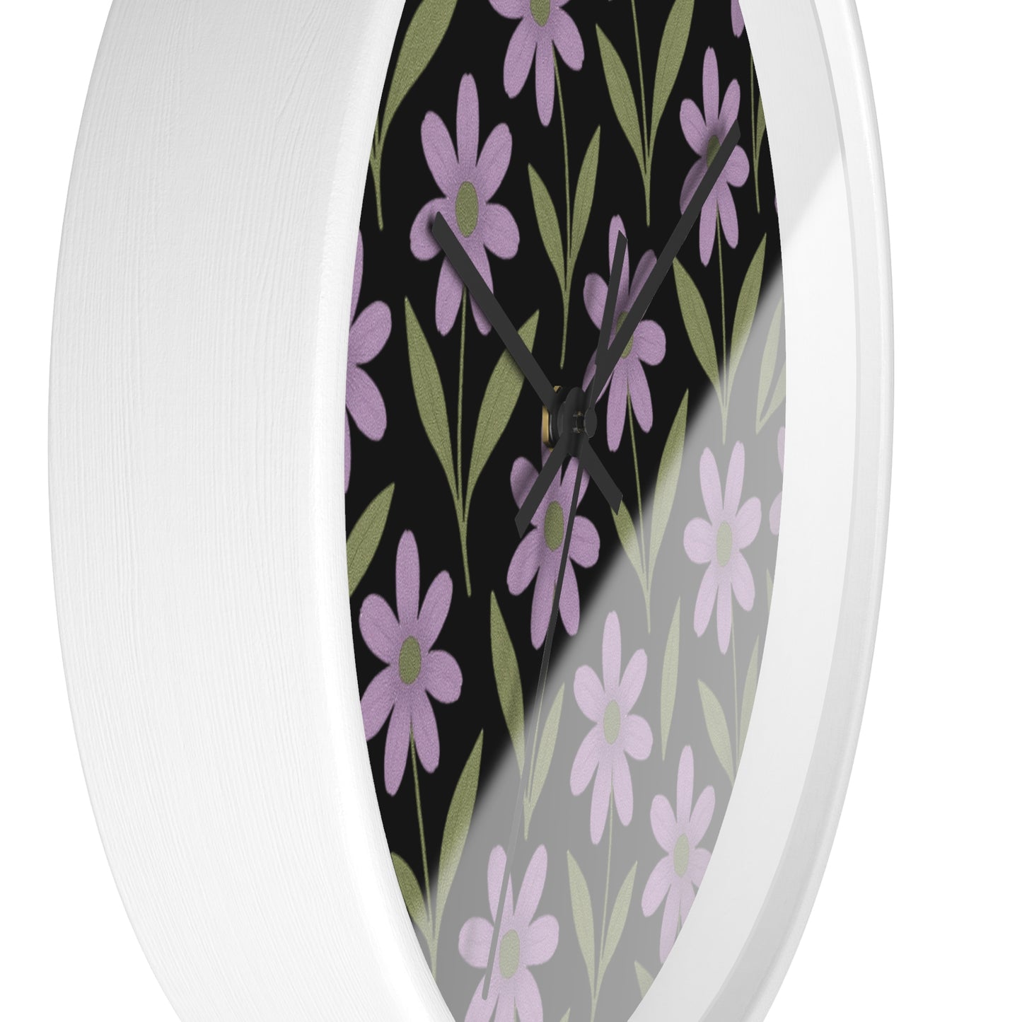 Meadow Bloom Wall Clock - Lavender