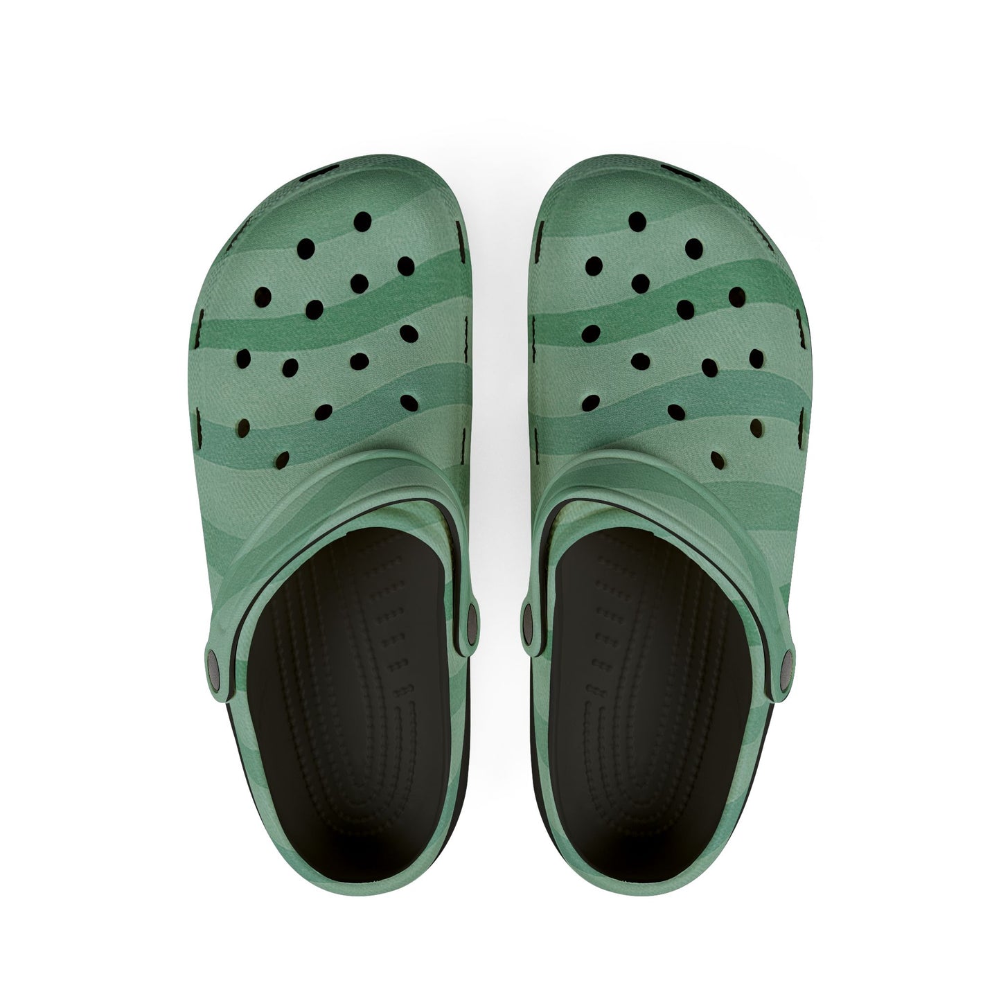 Wavy Stride - Clogs (Green Meadow) Foam Rubber Shoes