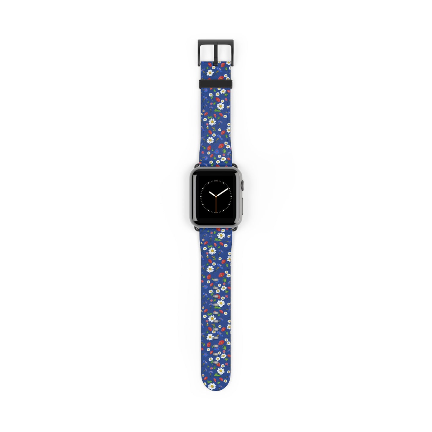 Floral Watch Band Blue