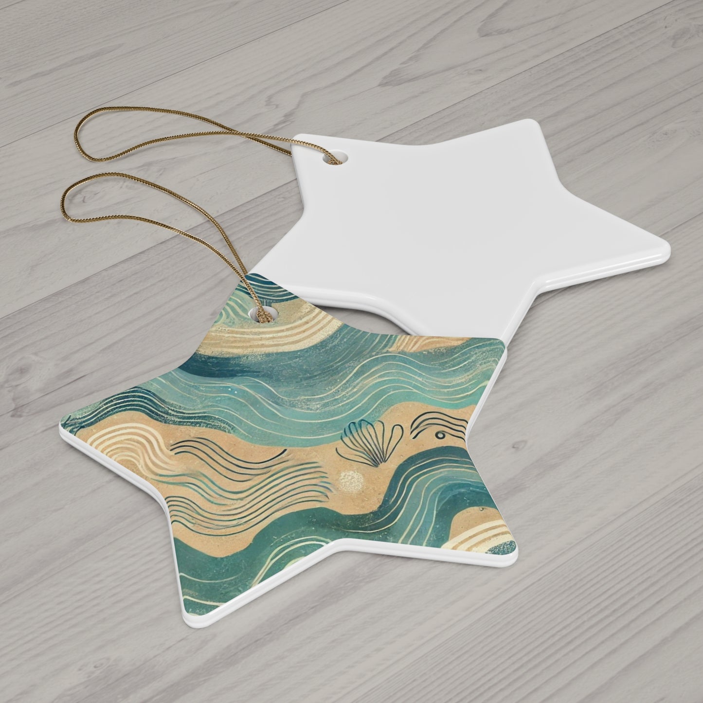Seabreeze Currents Ceramic Ornament