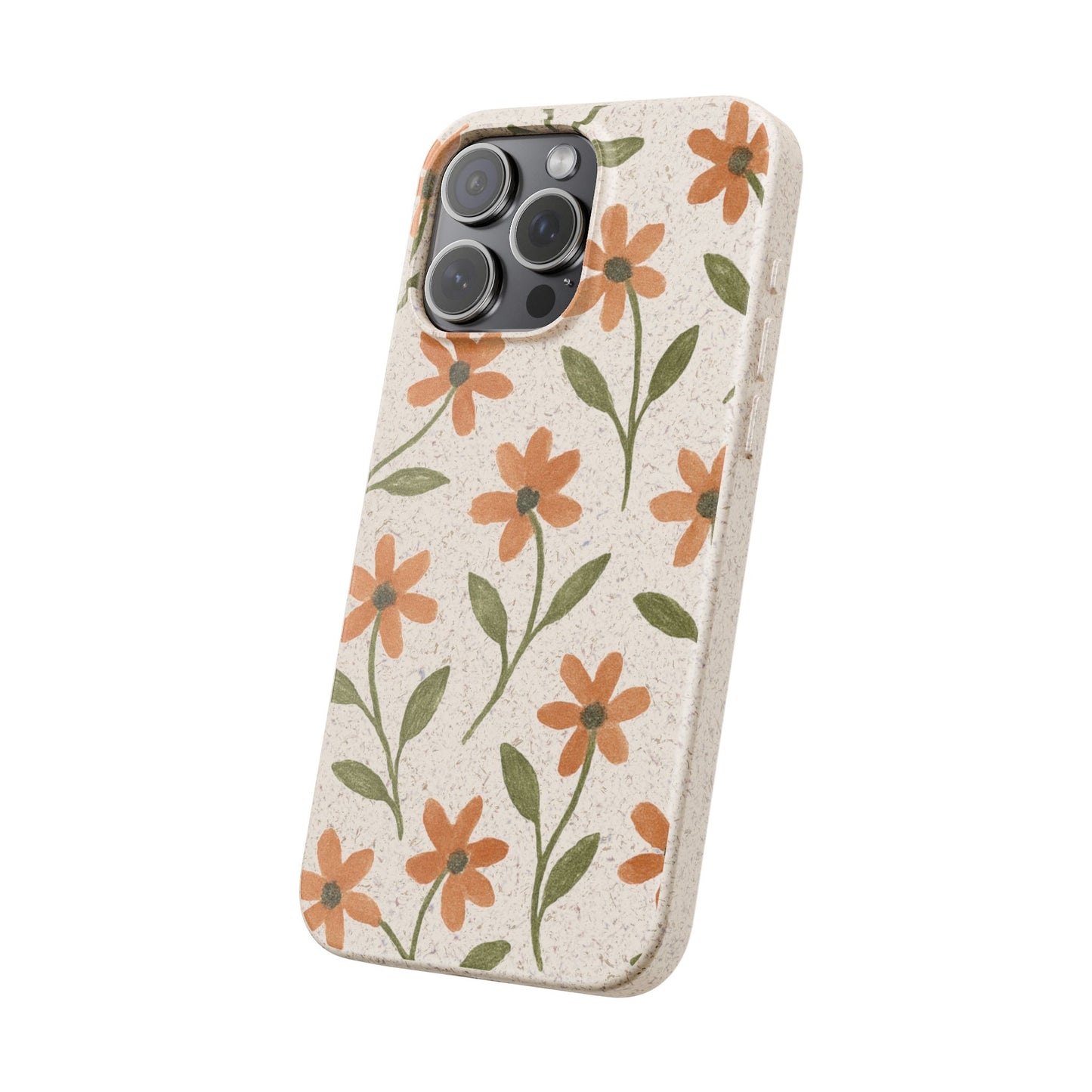 Floral Phone Case - Biodegradable Protective Cover