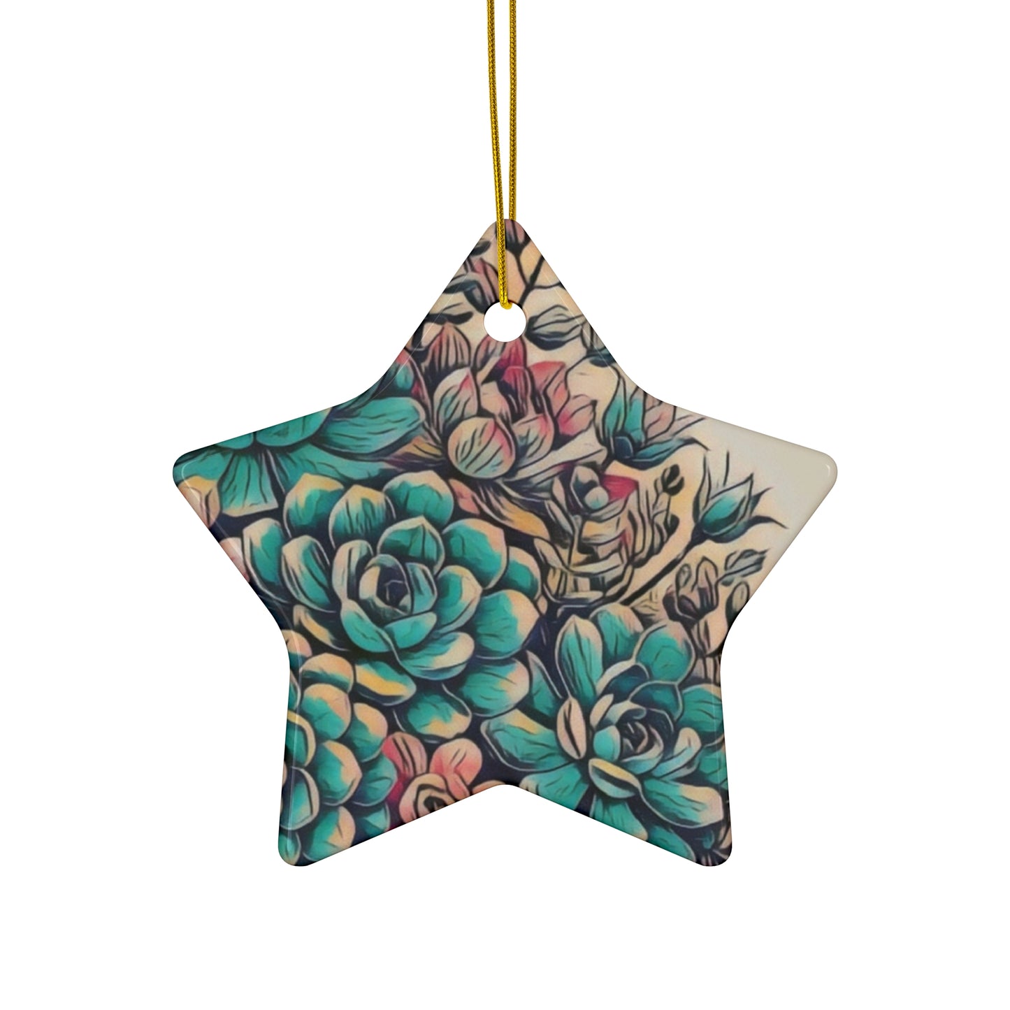 Ceramic Ornament, 4 Shapes