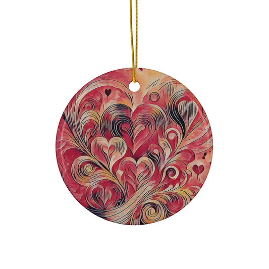 Ceramic Ornament, 4 Shapes