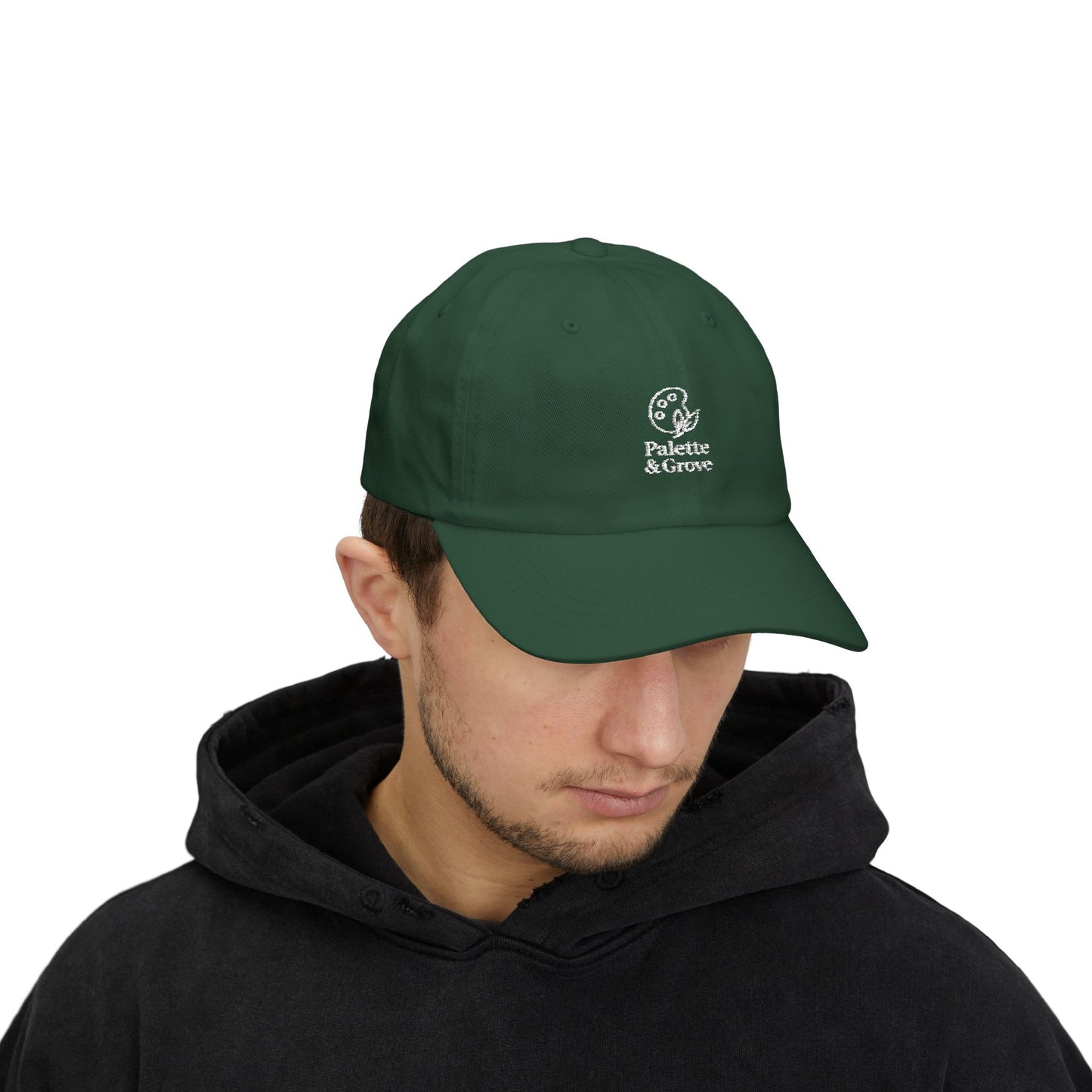 Palette & Grove White Logo Classic Dad Cap