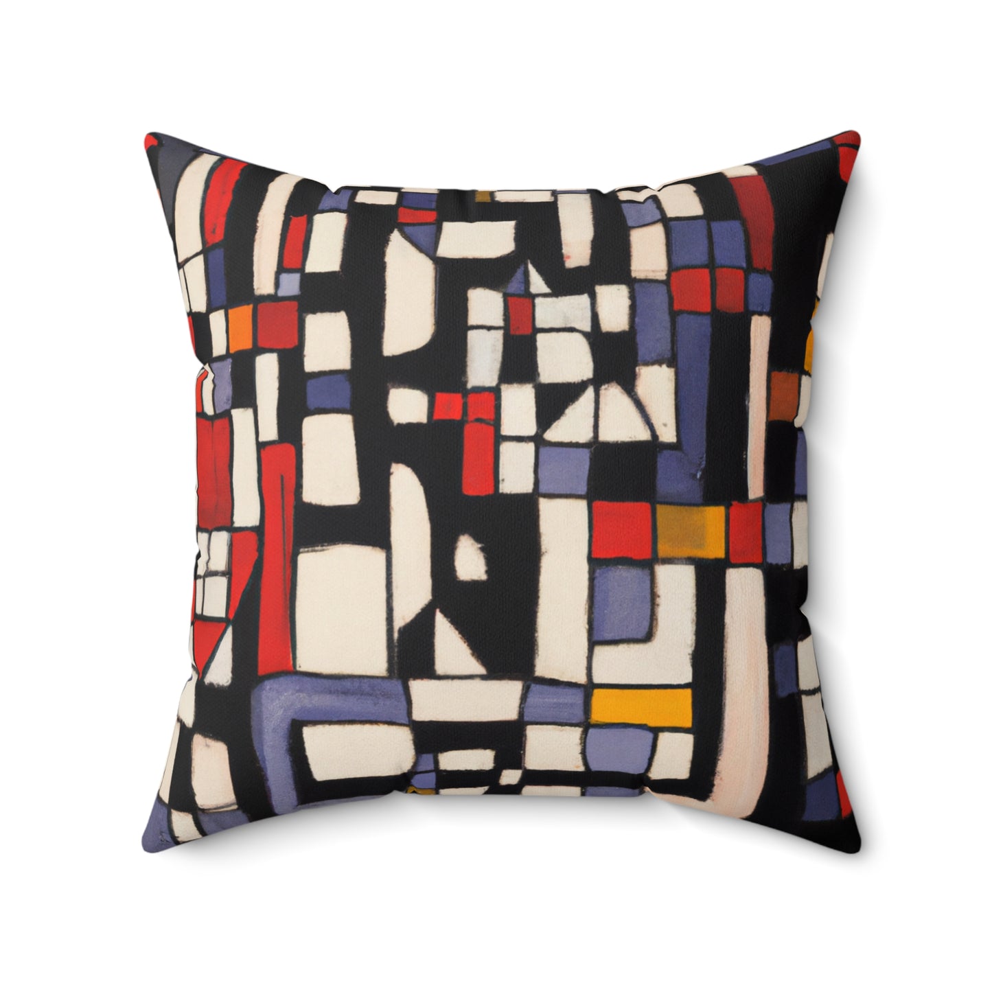Modern Blocks Geometric Square Pillow