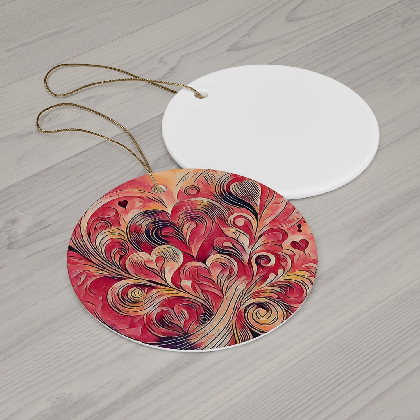 Ceramic Ornament, 4 Shapes