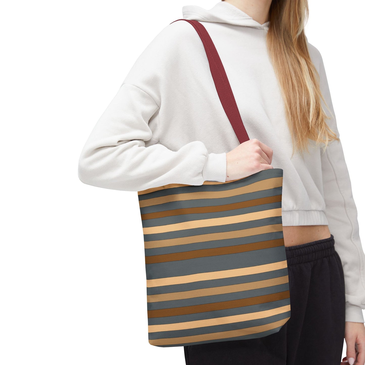 Grey/Brown Tote Bag