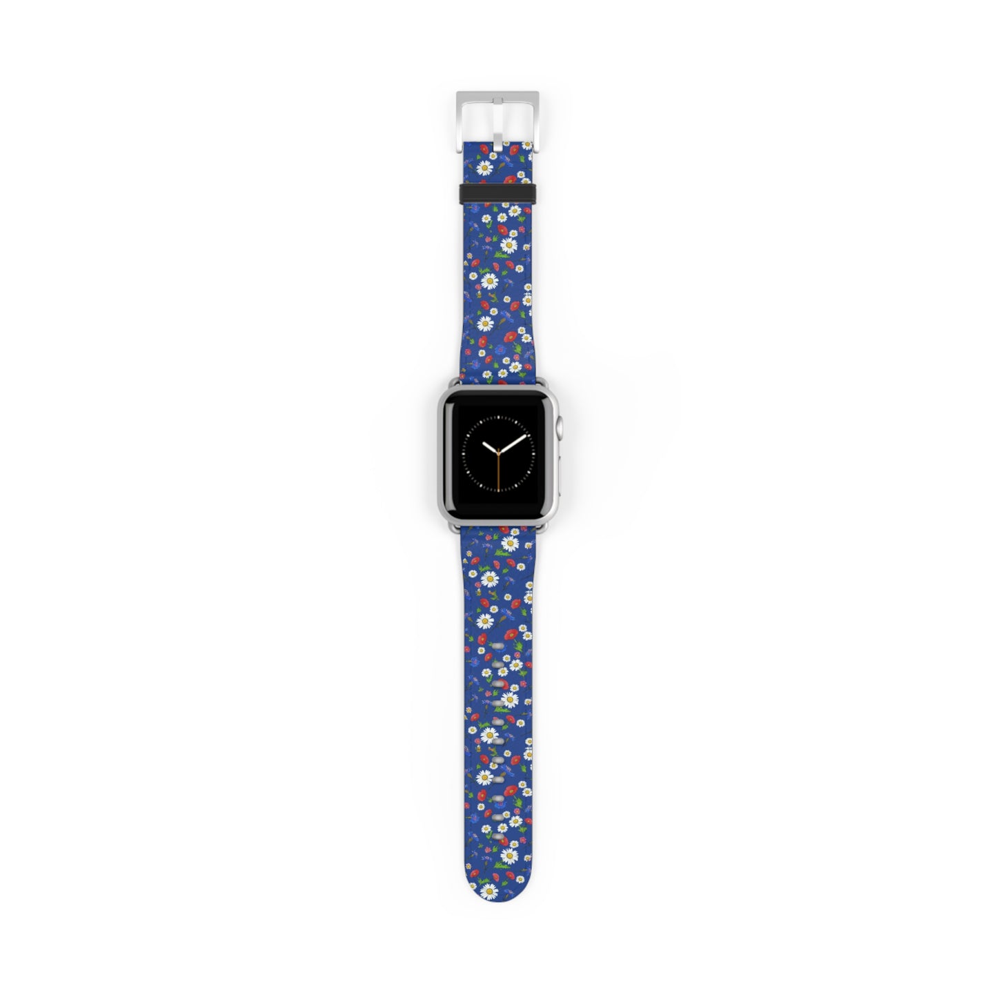 Floral Watch Band Blue