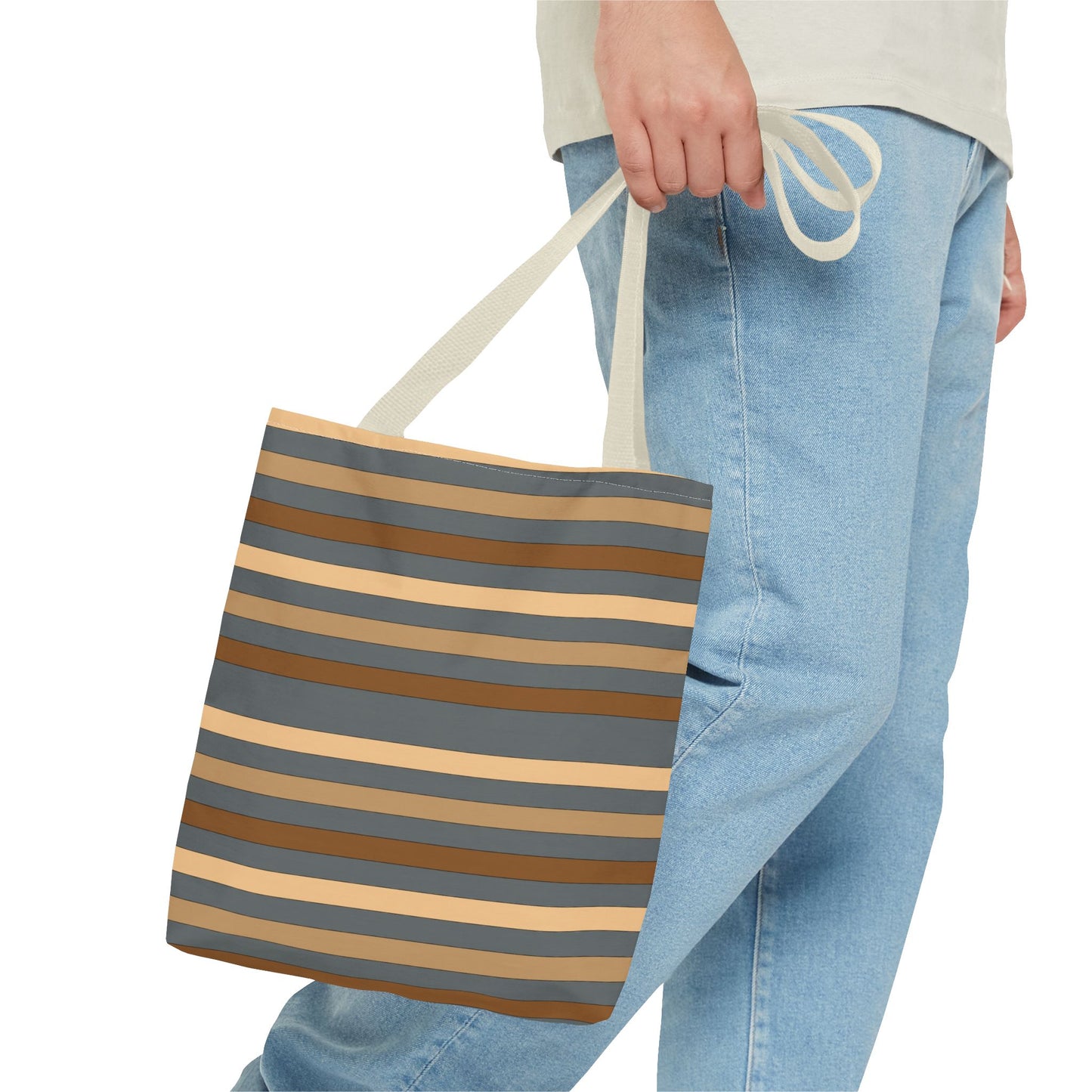 Grey/Brown Tote Bag