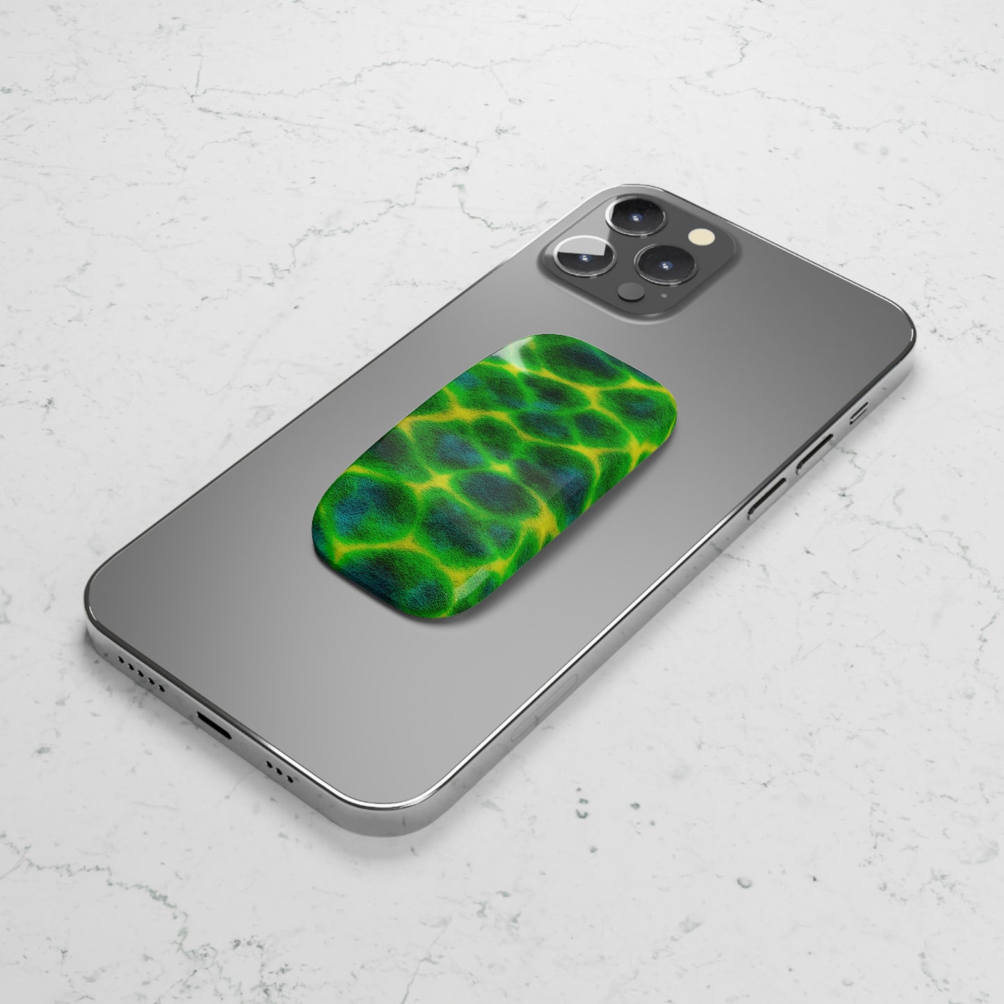 Green Water Texture Phone Grip