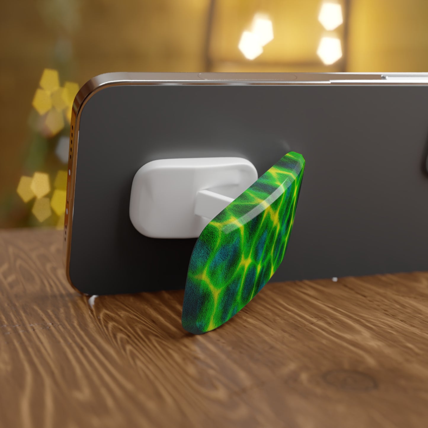 Green Water Texture Phone Grip