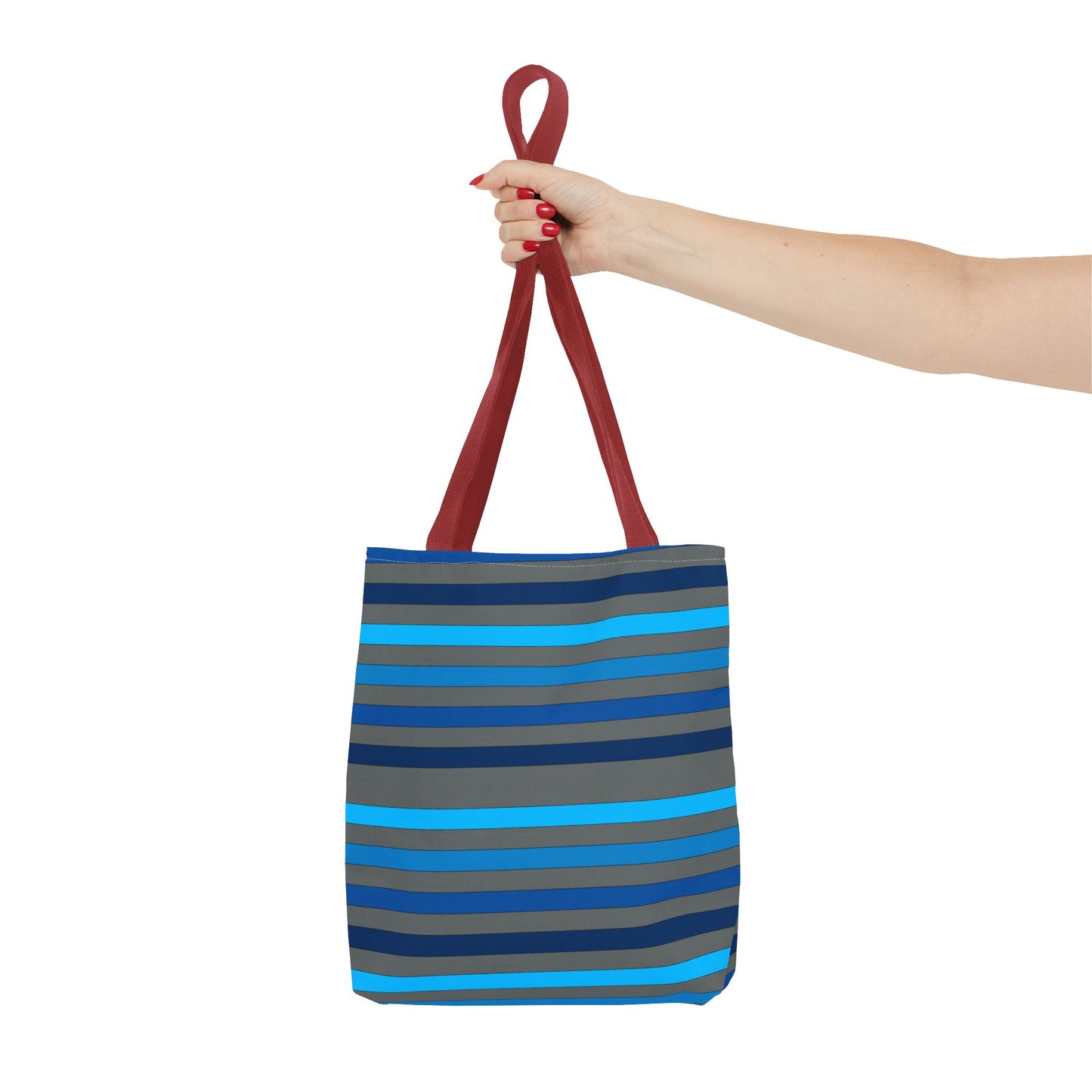 Grey/Blue Tote Bag