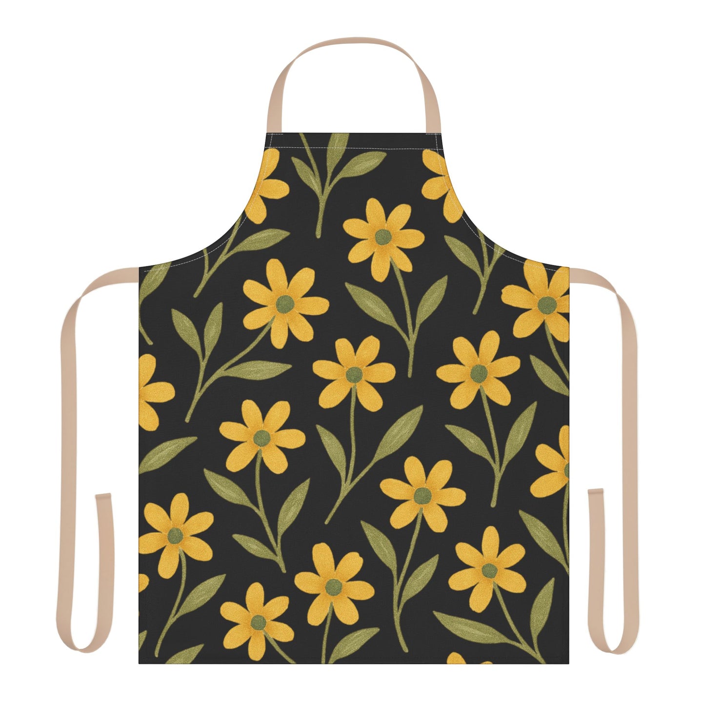 Floral Apron, 5-Color Straps (AOP)