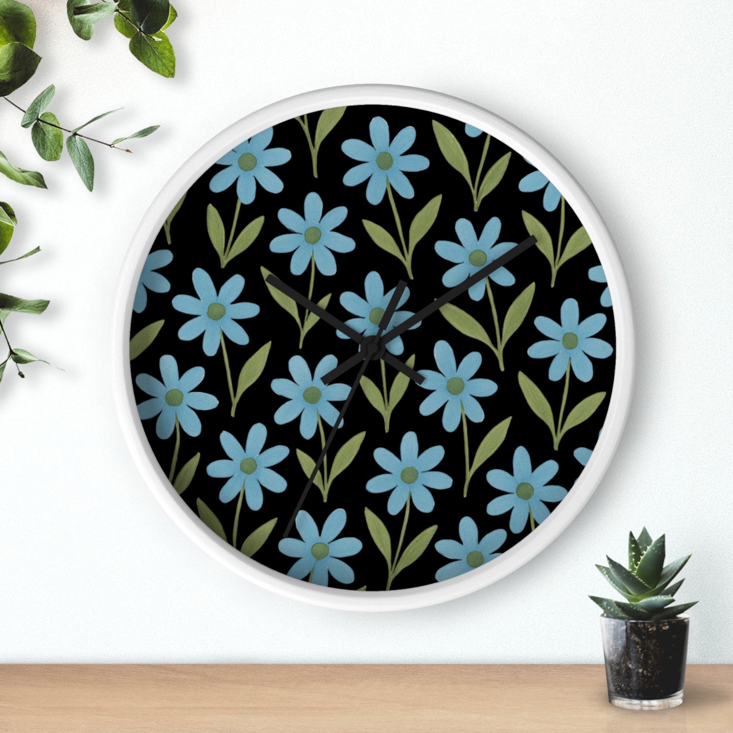 Meadow Bloom - Wall Clock - Bluebell