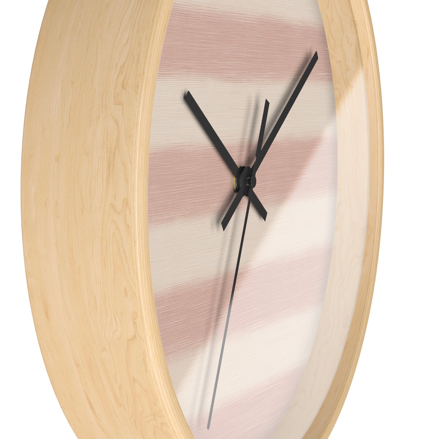 Loom Light Stripes Wall Clock – Rose Fade