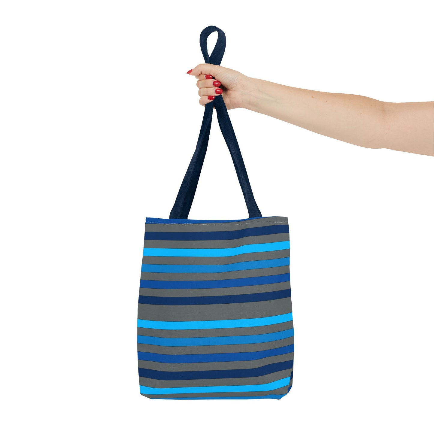 Grey/Blue Tote Bag