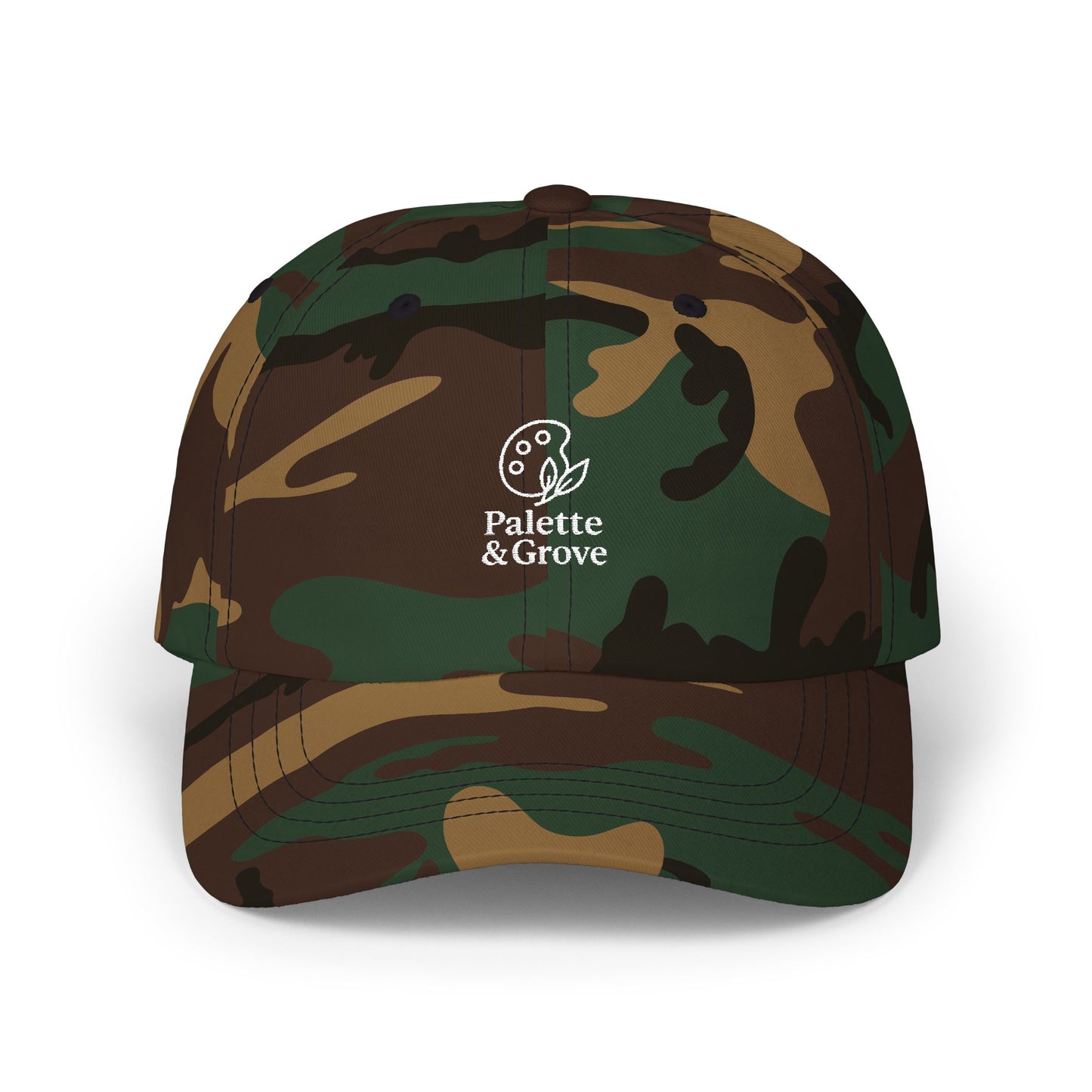 Palette & Grove White Logo Classic Dad Cap