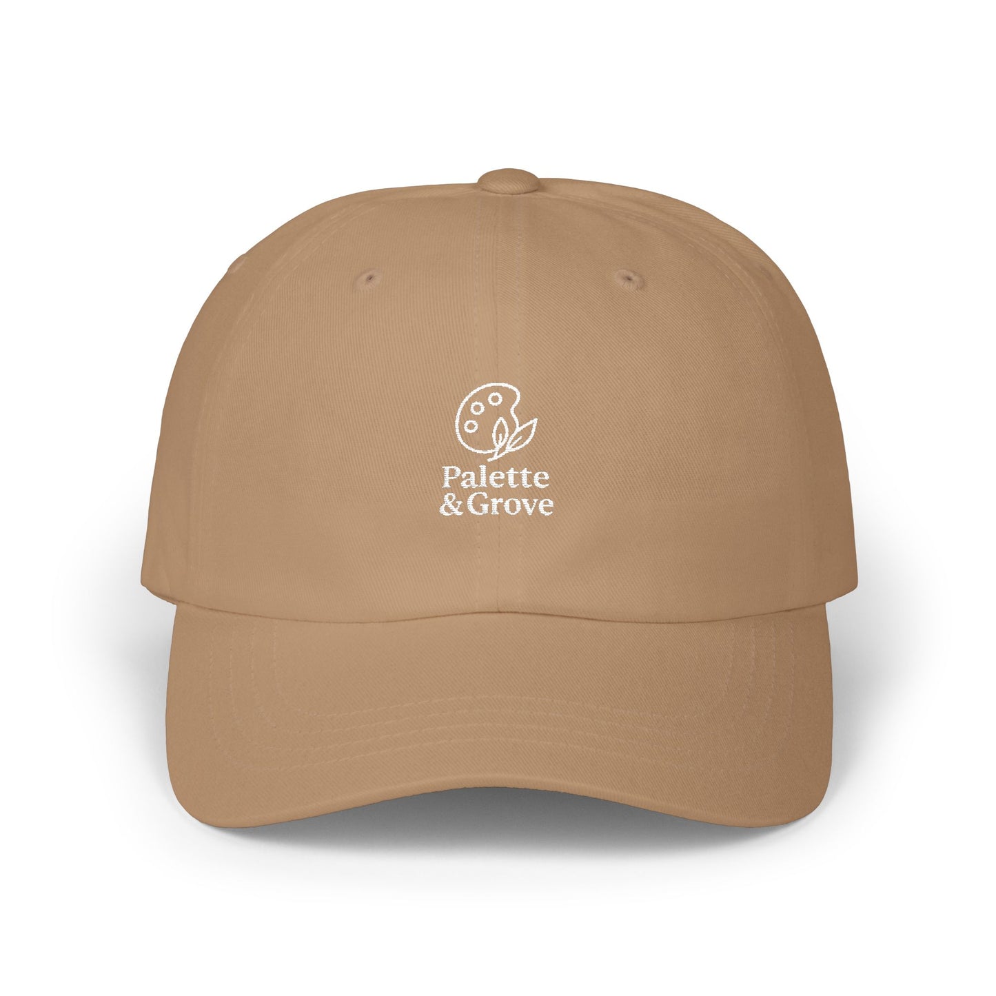 Palette & Grove White Logo Classic Dad Cap