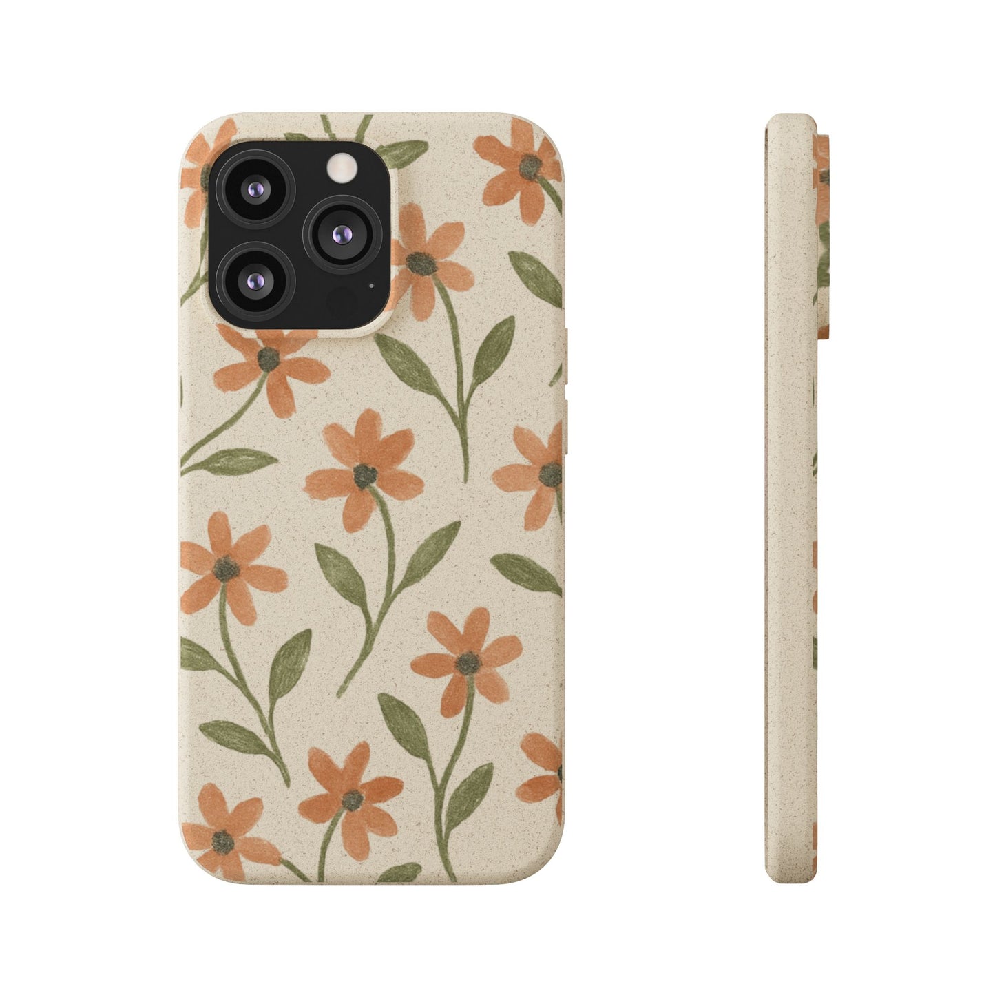 Floral Phone Case - Biodegradable Protective Cover