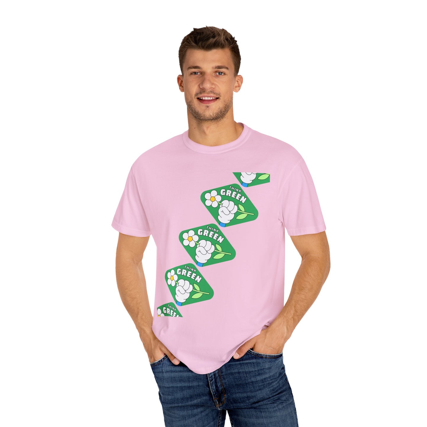 Unisex Garment-Dyed T-shirt - Think Green