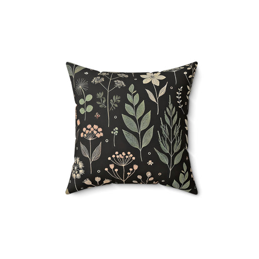 Botanical Bloom Throw Pillow