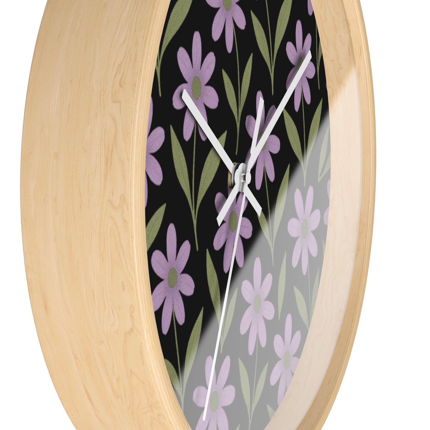 Meadow Bloom Wall Clock - Lavender