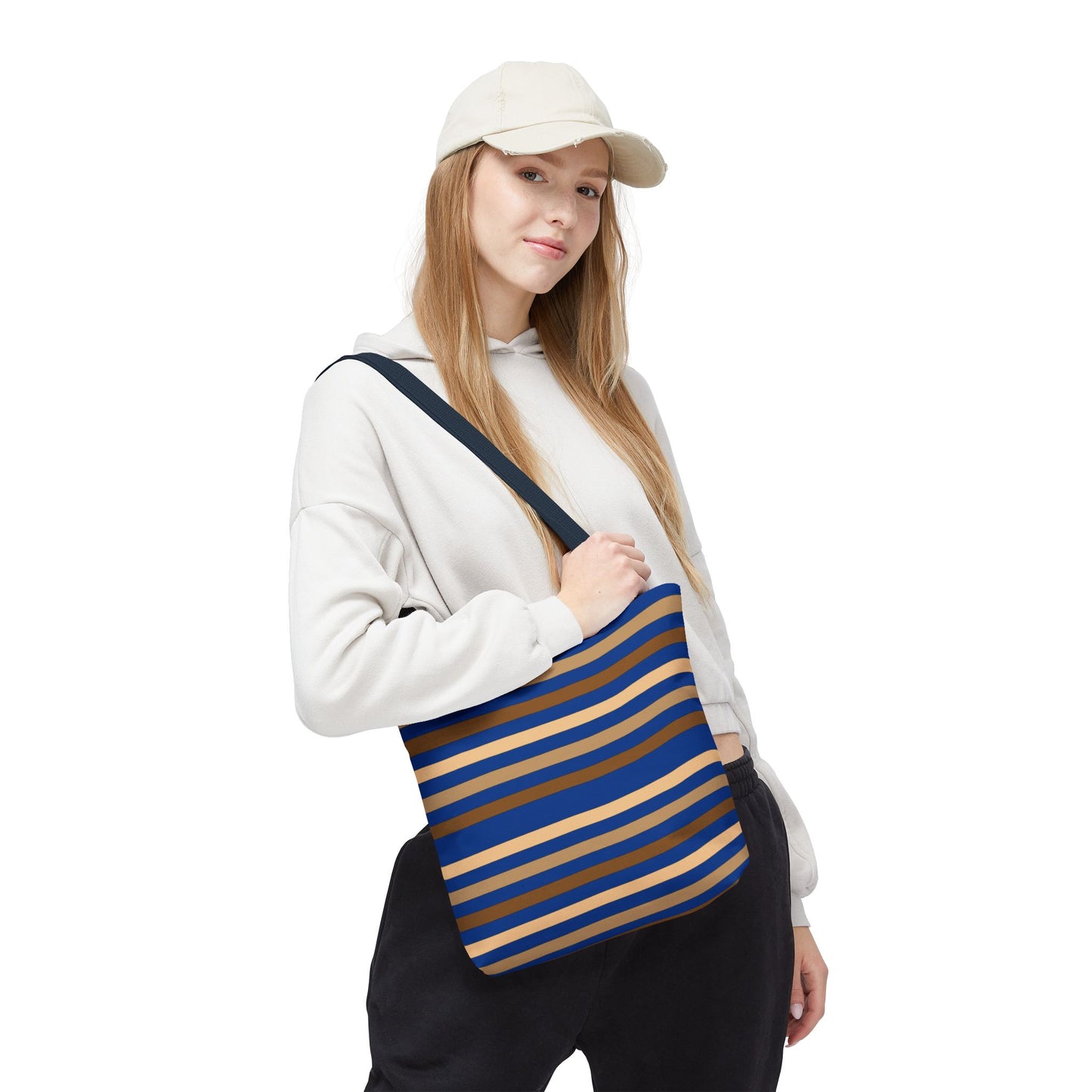 Blue/Brown Tote Bag