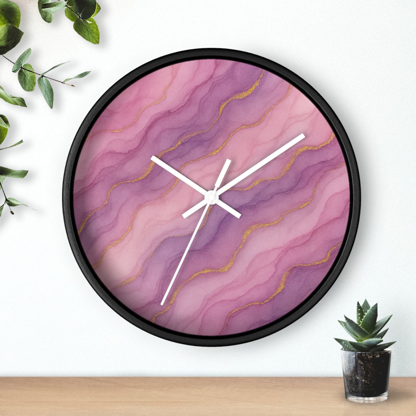 Marbled Flow Wall Clock – Rosecurrent