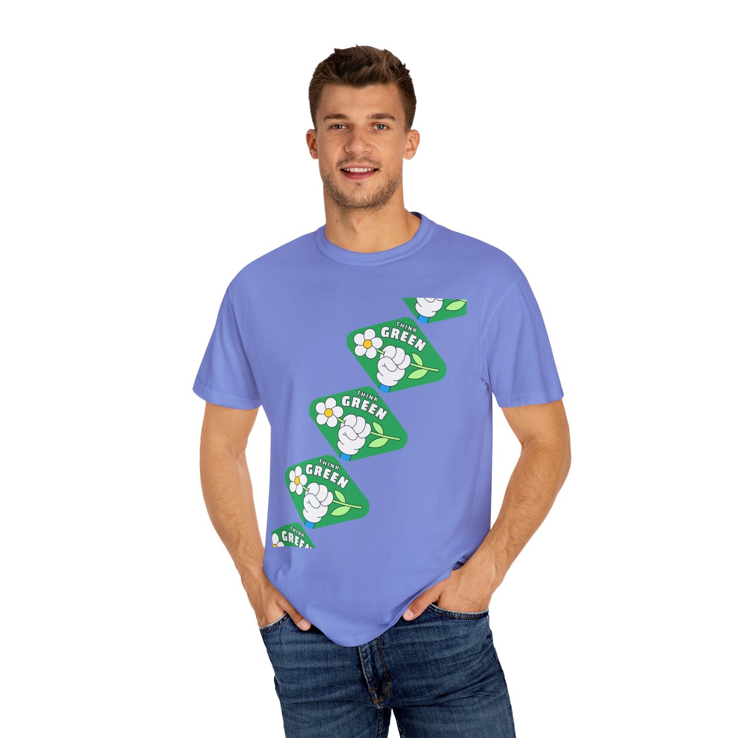 Unisex Garment-Dyed T-shirt - Think Green