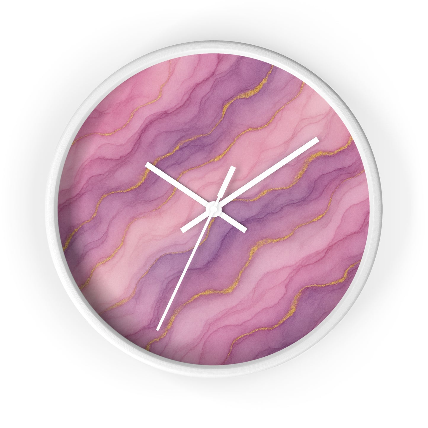 Marbled Flow Wall Clock – Rosecurrent