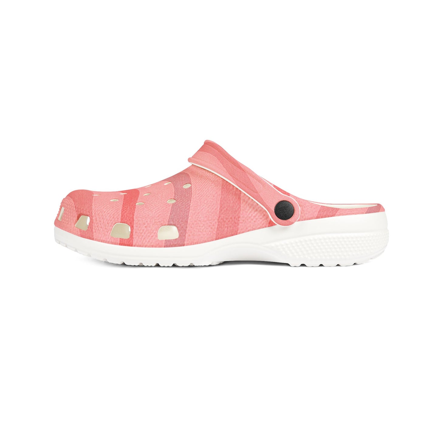 Wavy Stride – Clogs (Crimson Drift) Foam Rubber Shoes