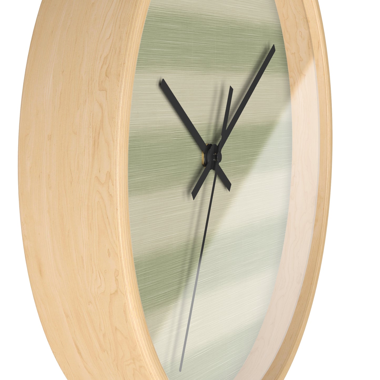 Loom Light Stripes Wall Clock – Sage Fade