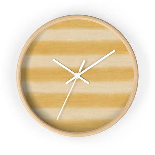 Loom Light Stripes Wall Clock – Ochre Fade