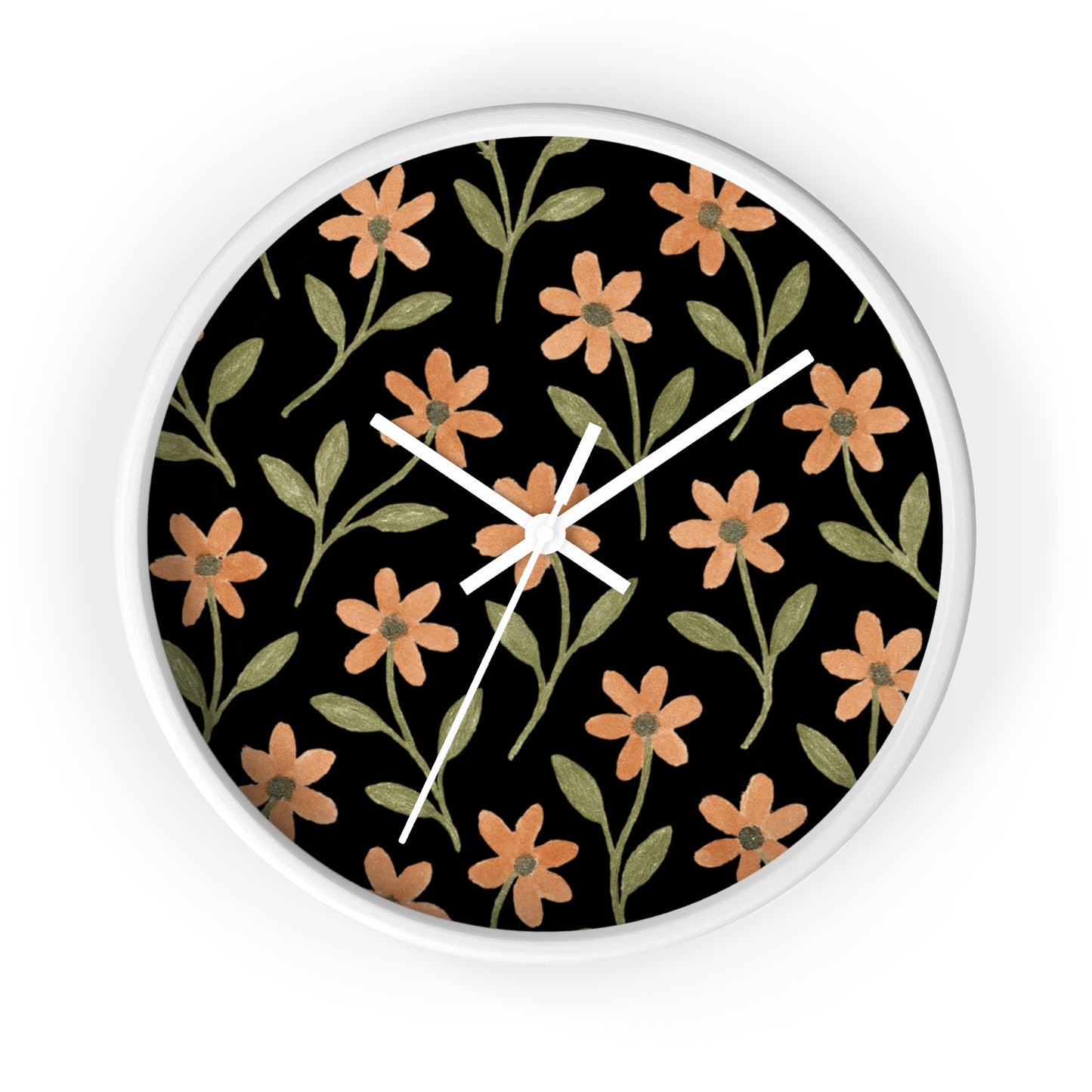 Meadow Bloom Wall Clock - Rose Glow