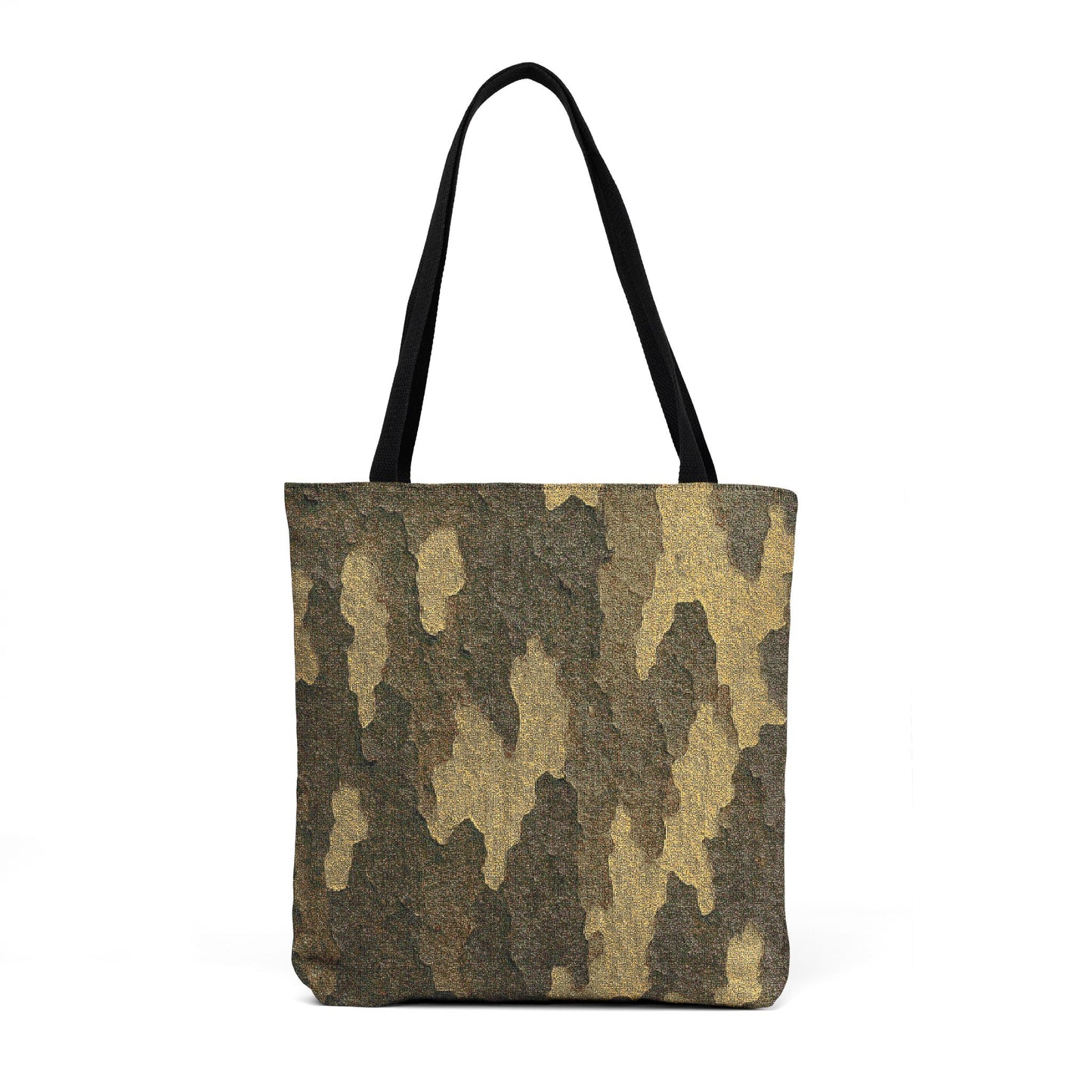 Tree Bark Camouflage Woven Tote