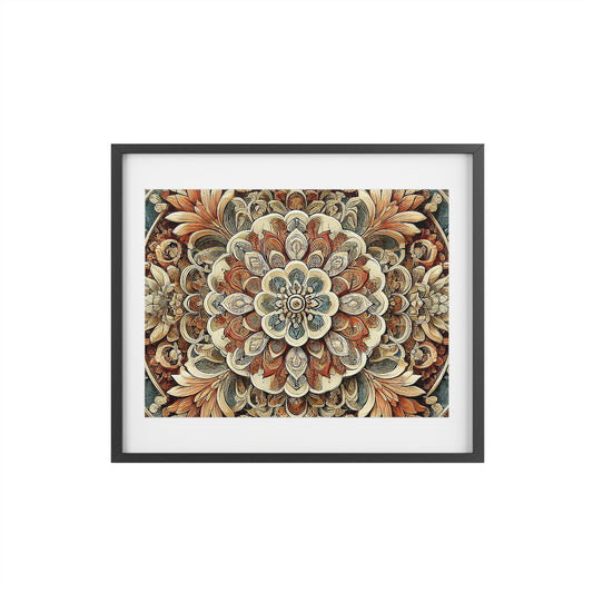 Vintage Floral Framed Poster