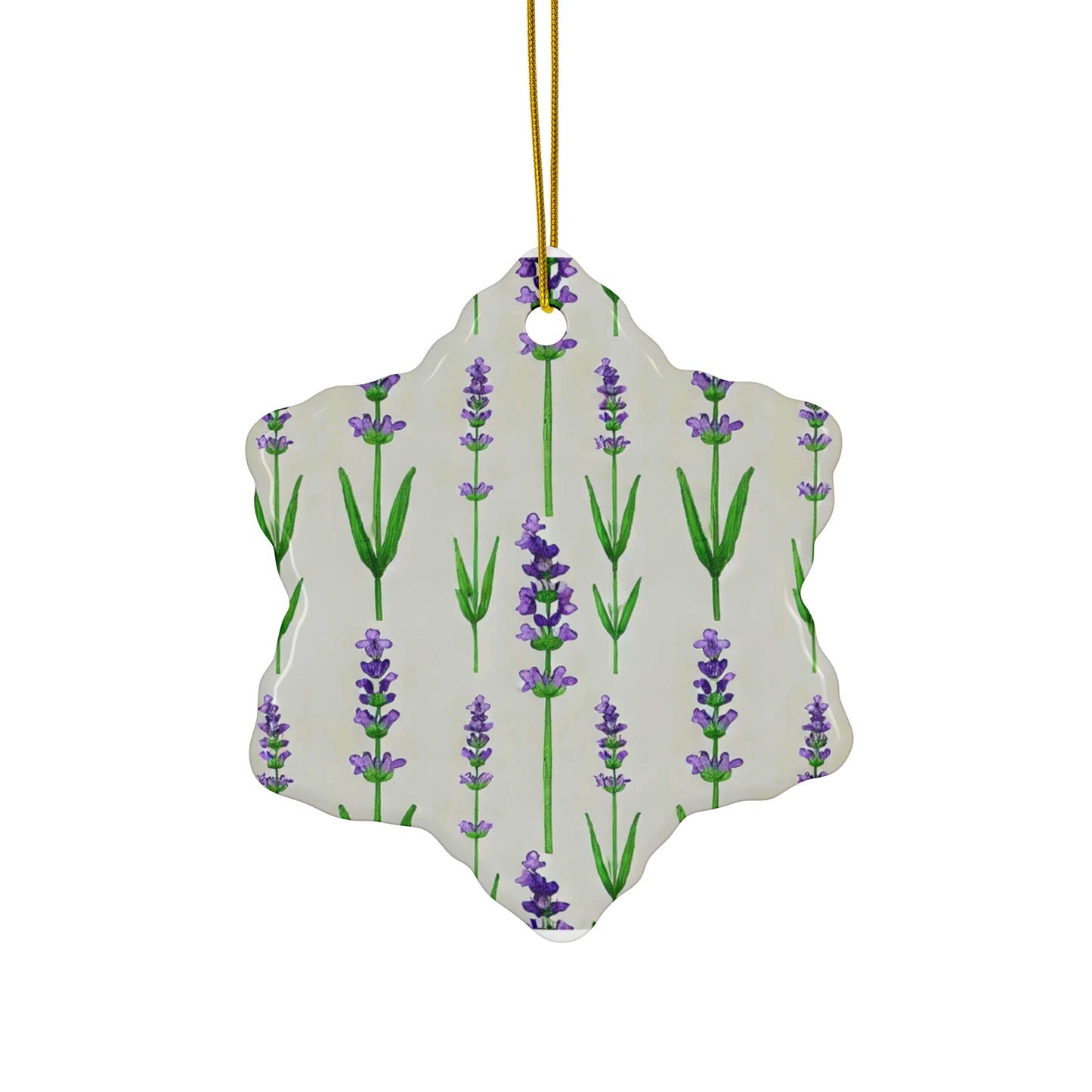 Lavender Calm Ceramic Ornament