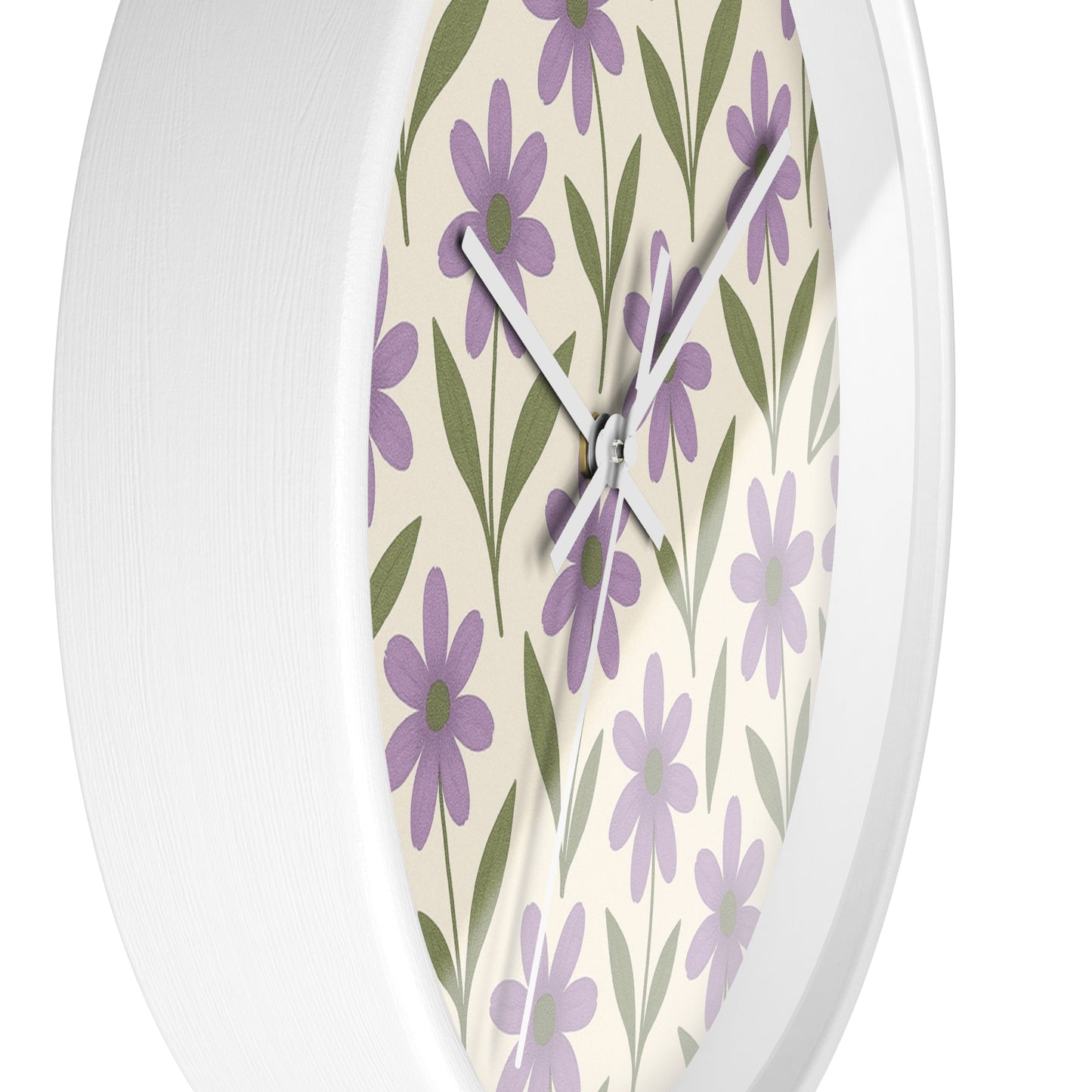 Meadow Bloom Wall Clock - Lavender