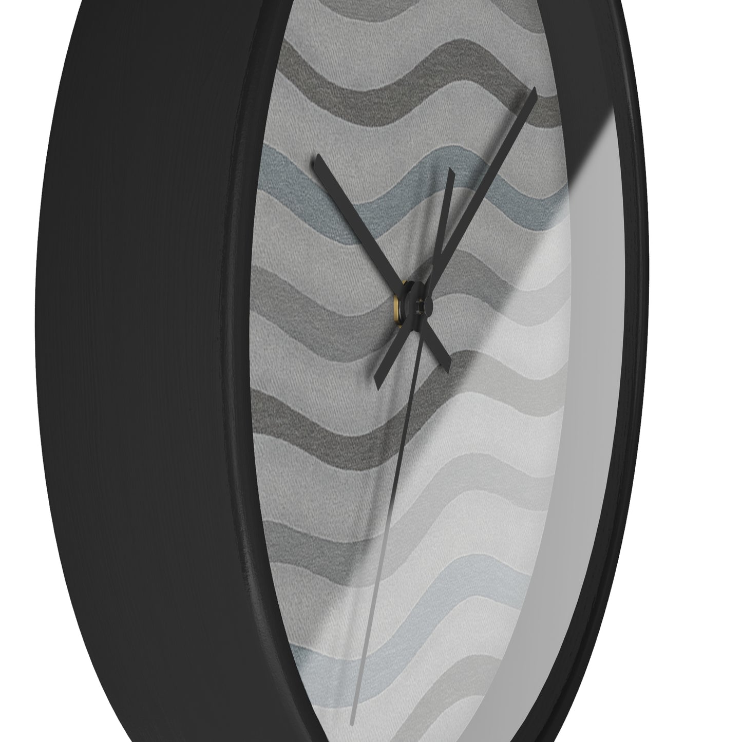 Wavy Stride Wall Clock - Onyx Wave